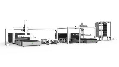 Équipement d’automatisation de machine de découpe de feuilles laser